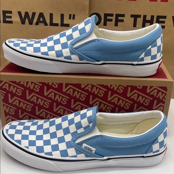 Vans •WMNS Classic Slip-On
Color Theory Checkerboard Heritage Blue 
VN000D6BE2W - Picture 2 of 16